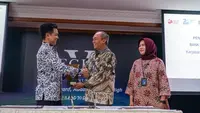 Penandatanganan Perjanjian Kerja Sama antara Bank Mandiri dan Ruang Guru.