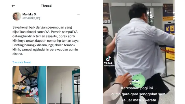 Viral Video Pria Mengamuk di Stasiun Manggarai. Pihak Kepolisian Sebut Akan Lakukan Penangkapan dan Pemeriksaan Terhadap Yudo Andreawan (Sumber: Twitter/mazzini_gsp)