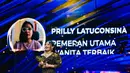 Batik prada diaplikasikan sebagai puffy sleeve yang menjulur hingga area pinggang. Sehingga memberikan kesan etnik modern pada tampilan Prilly [@prillylatuconsina96]
