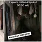 Potret Penampakan Kontrakan 1000 Pintu di Malam Hari. (Sumber: TikTok/@vanesdoy46)