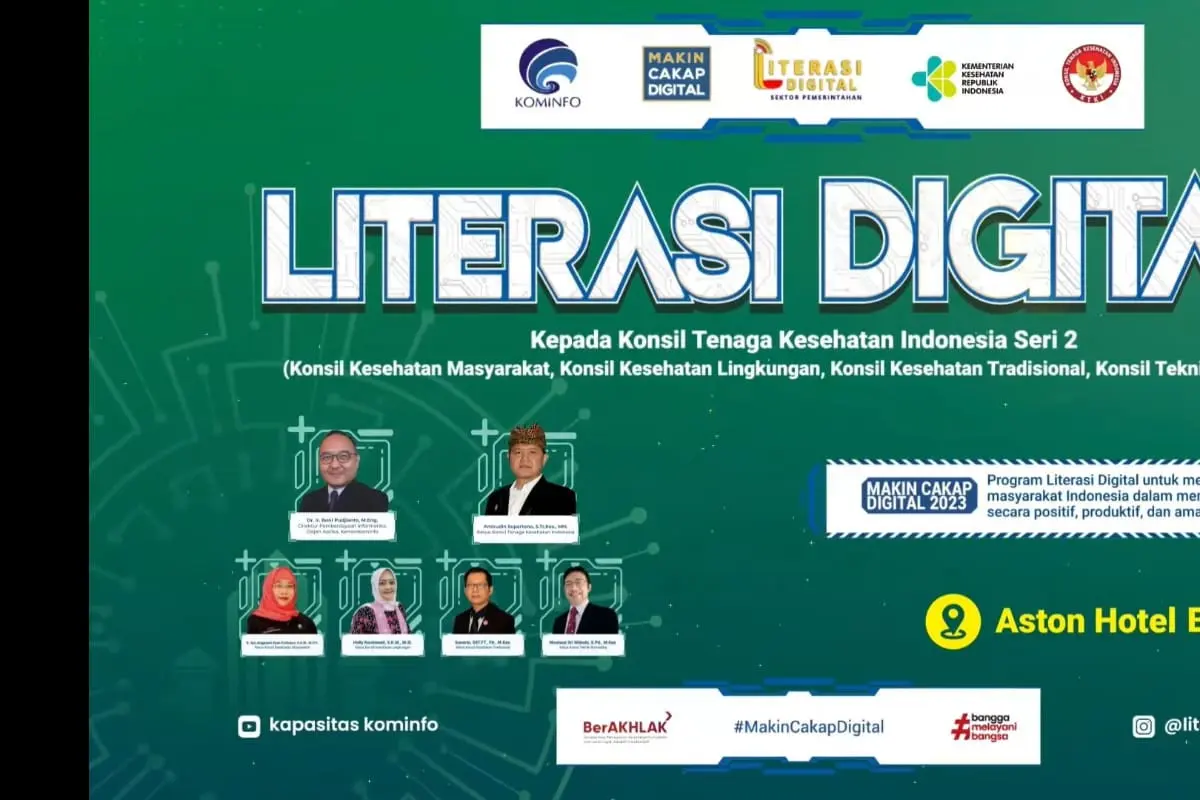 Literasi Digital kepada Konsil Tenaga Kesehatan Indonesia Seri 2