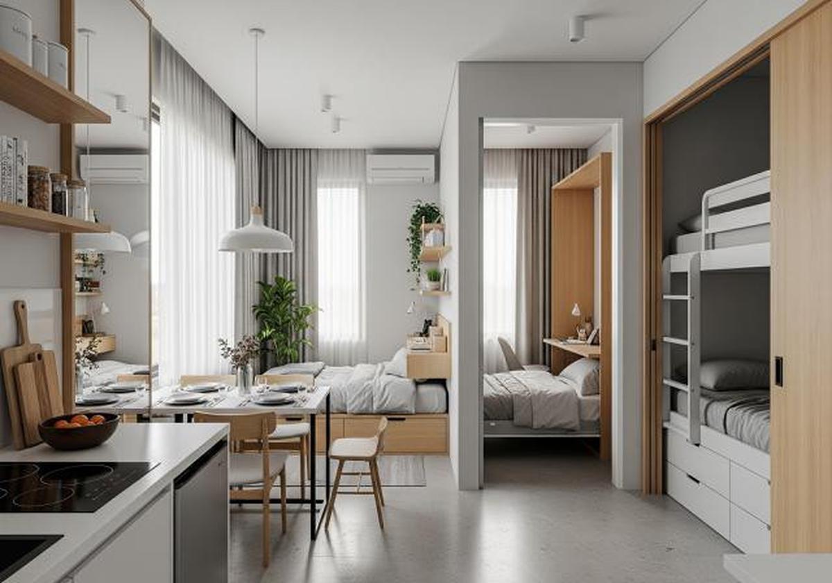9 Desain Rumah Kecil tapi Tetap Muat Tiga Kamar dengan Layout Pintar, Tetap Nyaman