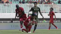 Pemain Tira Persikabo, Ciro Alves, saat laga melawan Kalteng Putra di Stadion Pakansari, Kab. Bogor, Jumat (26/7/2019). (Bola.com/Yoppy Renato)