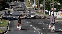 Prancis menetapkan status keadaan darurat di Kaledonia Baru. (Theo Rouby/AFP)