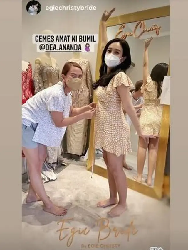 Hamil Usai 12 Tahun Nikah, Ini 6 Potret Dea Ananda Pamer Baby Bump