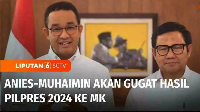 Pasangan calon nomor urut 1, Anies Baswedan-Muhaimin Iskandar menanggapi hasil penetapan rekapitulasi nasional KPU. Anies-Muhaimin menyatakan akan menggugat hasil Pilpres 2024 ke Mahkamah Konstitusi.