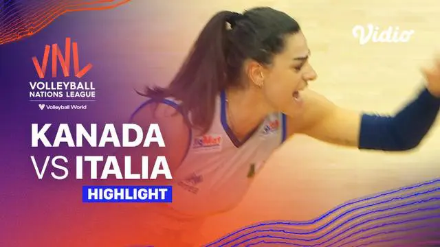 Berita Video, Highlights VNL 2023 Putri antara Kanada Vs Italia pada Jumat (30/5/2023)