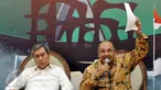 (Ki-ka) Ketua Umum Kadin, Eddy Ganefo dan Wakil Ketua Komisi VI DPR, Azam Azman Natawijana menjadi pembicara dalam diskusi Forum Legislasi di Media Centre DPR, Senayan, Jakarta, Kamis (7/4). Diskusi tersebut membahas RUU BUMN. (Liputan6.com/Johan Tallo)