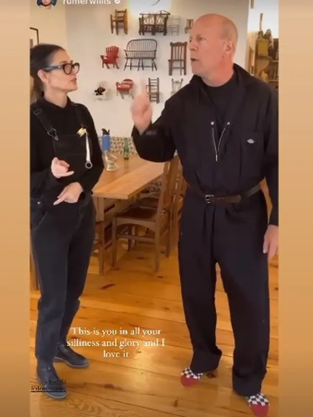 Bruce Willis dan Demi Moore. (Instagram/ demimoore)