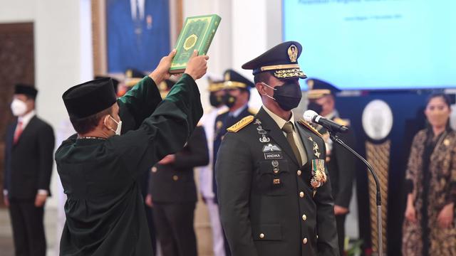 Jokowi Lantik Jenderal Andika Perkasa Sebagai Panglima TNI