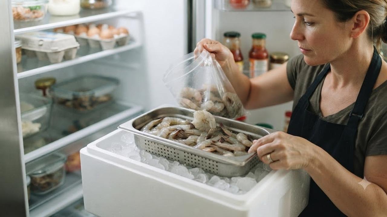 Menyimpan Udang dengan Tepat Sebelum Dimasak (AI Generated)
