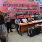 10 koper yang dicuri pelajar SMP berinisial DV di Terminal 3 Bandara Soekarno-Hatta. (Liputan6.com/Pramita Tristiawati)