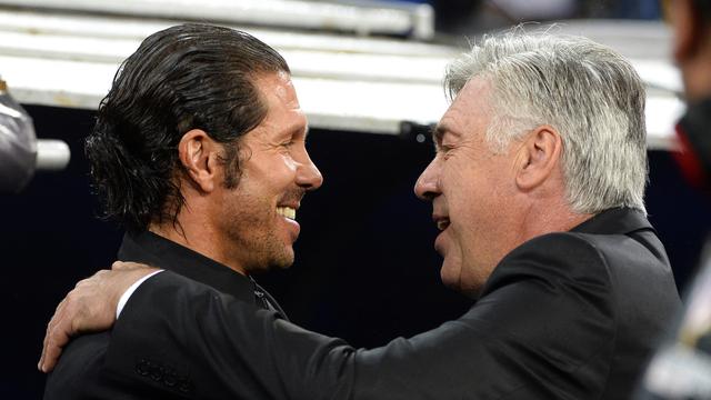 Diego Simeone dan Carlo Ancelotti