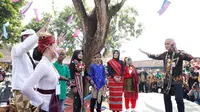 Ganjar Pranowo menghadiri pembukaan Borobudur Student Festival (BSF) di Canisio Art Center SD Kanisius Wanurejo, Magelang. (Istimewa).