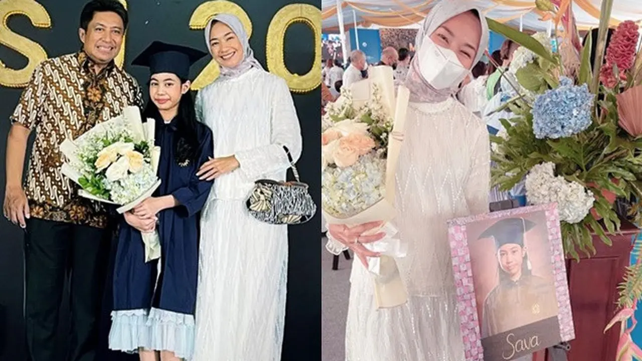 6 Momen Alya Rohali Dampingi Wisuda Putri Bungsunya, Kompak Bareng Suami