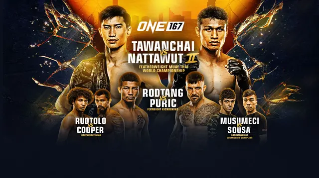 ONE 167: Tawnachai vs Nattawut II akan dihelat Sabtu pekan ini (8/6/2024)(dok. ONE Championship)