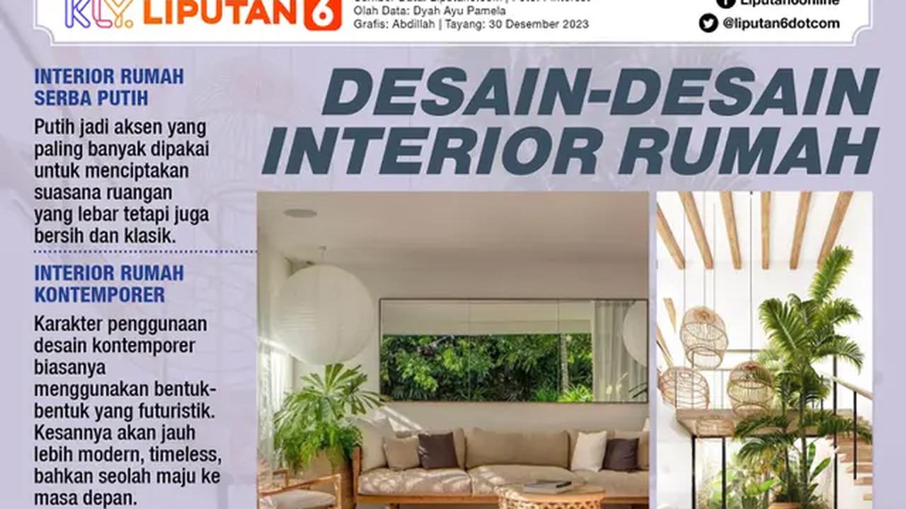 Infografis desain-desain interior rumah yang bisa menjadi ide untuk menata kembali rumah Anda. (Dok: Liputan6/Abdillah)