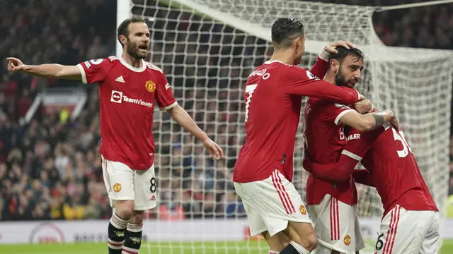 FOTO: MU Jaga Asa ke Liga Champions Usai Bantai Brentford