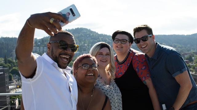 Ilustrasi kelompok, tim, grup