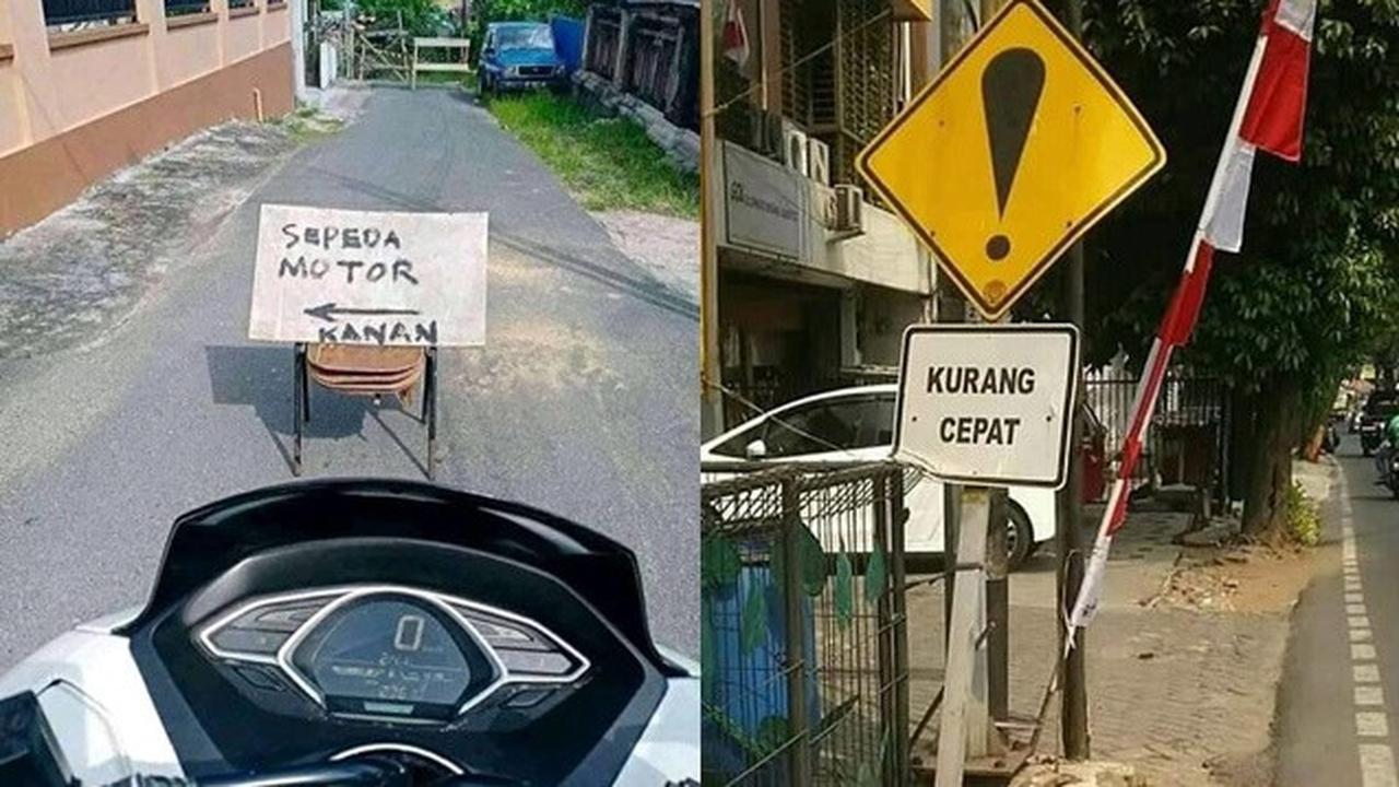 6 Potret Papan Petunjuk Nyeleneh, Bikin Bingung yang Baca