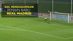 Video gol jarak jauh Sergio Diaz pesepak bola tim Real Madrid Castilla berusia 18 tahun dibuat pada laga Segunda B, Sabtu (3/9/2016).