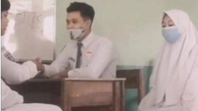 Bikin Baper Praktek Pembelajaran Akad Nikah Di Sekolah Ini Gemas Banget Citizen6 Liputan6 Com