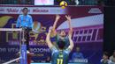 Surabaya Samator menang dengan skor 3-1 (25-17, 25-23, 22-25, 25-17) dalam laga lanjutan putaran kedua Proliga 2026 di GOR Utama Bojonegoro, Minggu (15/2/2026) malam. (Dok. PBVSI)