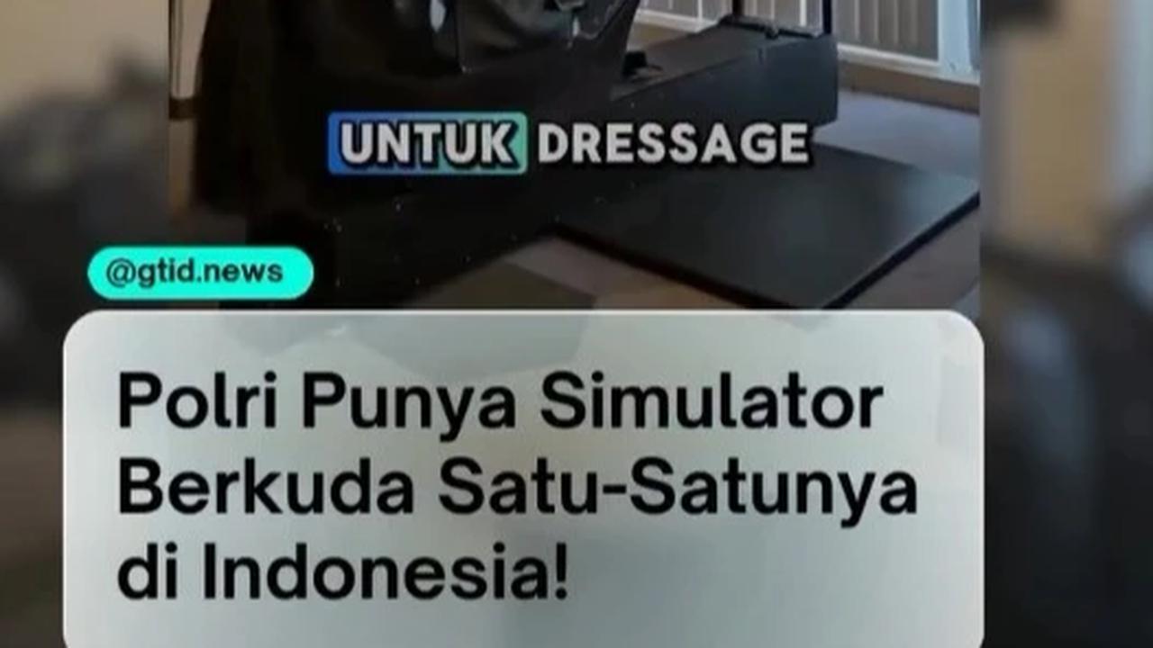 Video polisi t=pamerkan simulator berkuda