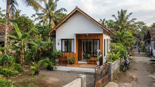 9 Inspirasi Rumah Kampung Sederhana dengan Tampilan Kekinian, Hunian Lebih Modern