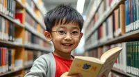 Anak dengan Disabilitas Intelektual Butuh Bersosialisasi, Perpustakaan Bisa Jadi Pilihan. Foto dibuat oleh AI.