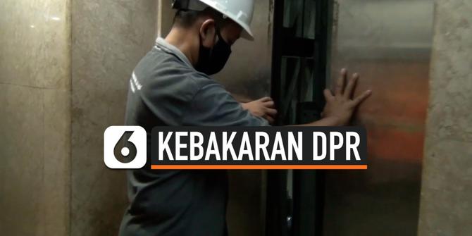 VIDEO: Ini Penyebab Terbakarnya Lift di DPR