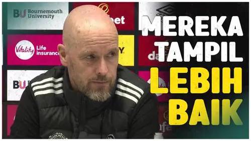 VIDEO: Kembali Raih Hasil Imbang, Erik ten Hag Puji Penampilan Bournemouth Kontra MU