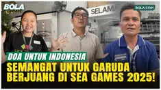 SEA Games 2025 resmi dibuka di Stadion Rajamangala, Bangkok, Selasa (9/12/2025). Dukungan dan doa mengalir untuk kontingen Indonesia, tidak hanya dari masyarakat Indonesia, tetapi juga warga Thailand yang menyambut pesta olahraga Asia Tenggara ini. D...