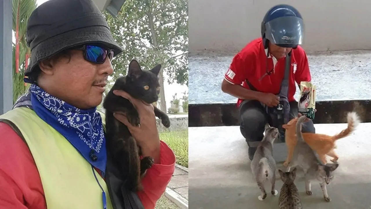 Bikin Haru, Pria Ini Rela Kerja Part Time Demi Biayai Kucing Jalanan
