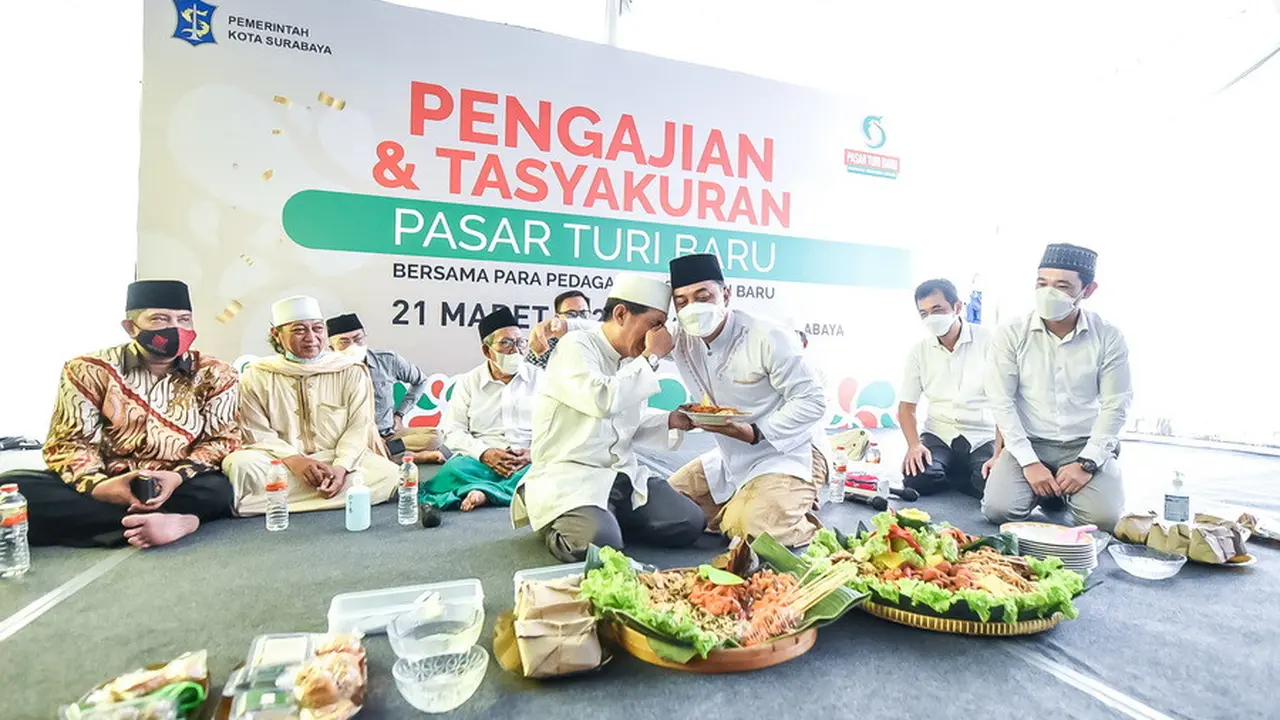Syukuran pindahan Pasar Turi Baru Surabaya. (surabaya.go.id)