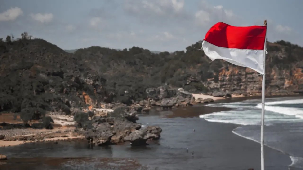 Ilustrasi bendera Indonesia, nasionalisme