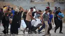 Hal ini sebagai imbas dari peperangan yang terjadis sejak 7 Oktober 2023 silam dan blokade bantuan yang dilakukan Israel sejak 2 Maret 2025. (Eyad BABA/AFP)