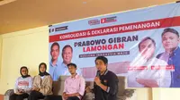 Relawan Kawan Gibran deklarasi di Lamongan. (Istimewa)