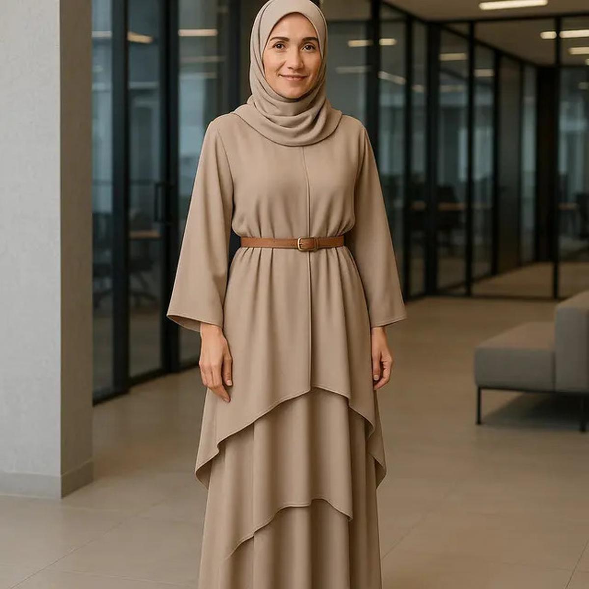 8 Model Kaftan Abaya Terbaru agar Ibu-Ibu 50 Tahun Tampil Jauh Lebih Muda