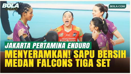Megawati Cs Terlalu Perkasa! Medan Falcons Dilumat 3-0, Tiket Final Four Aman di Genggaman