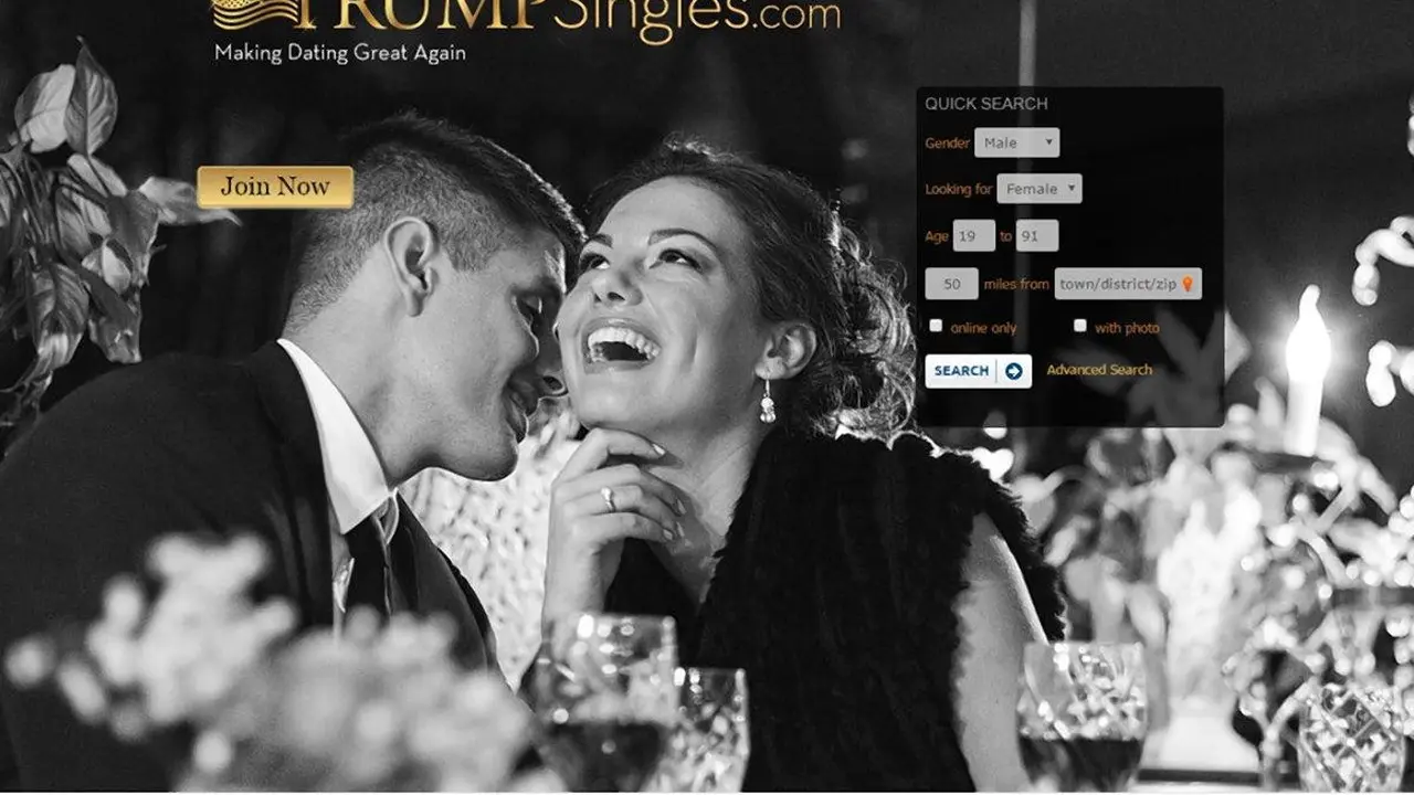 Situs kencan Donald Trump, TrumpSingles.com. (New York Post)