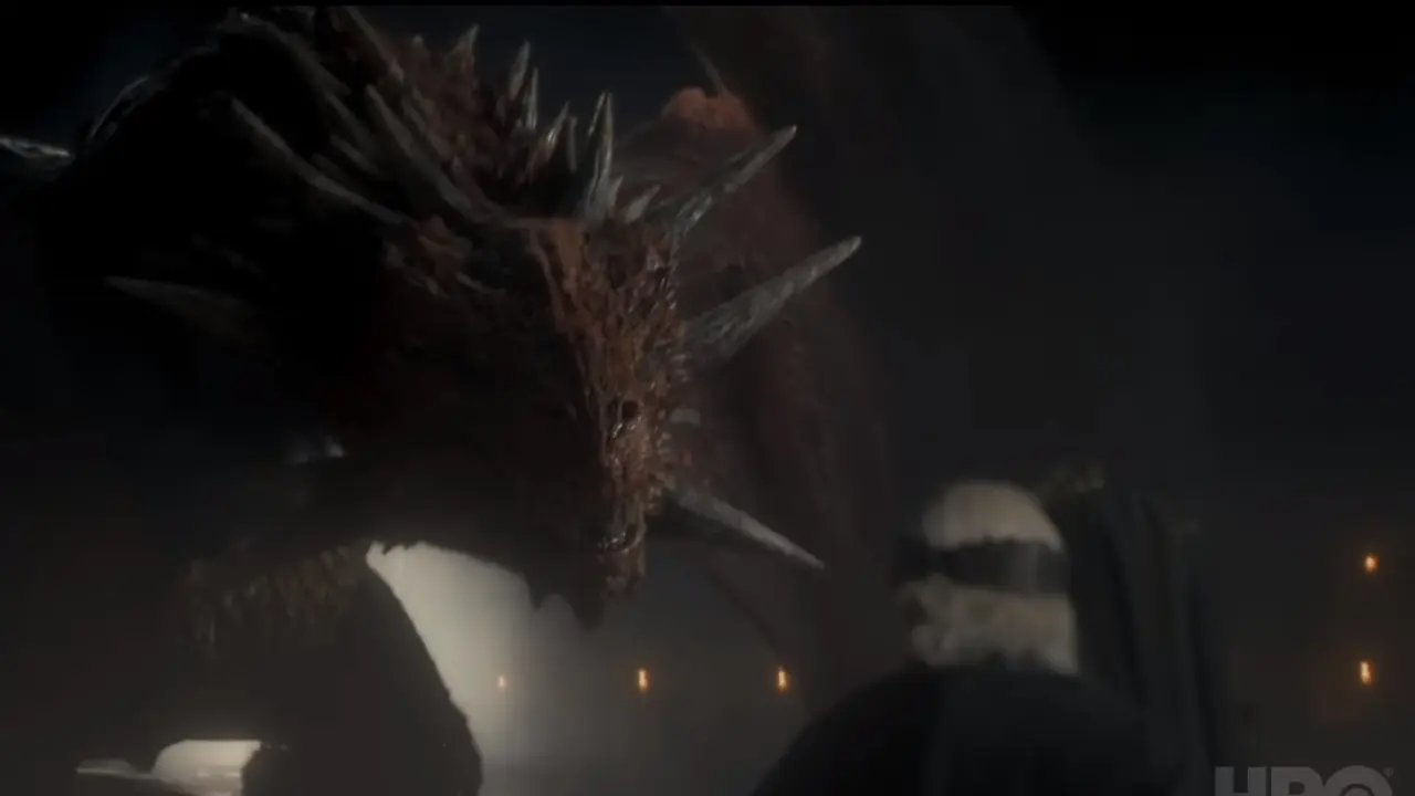 Naga merah Meleys di House of the Dragons.