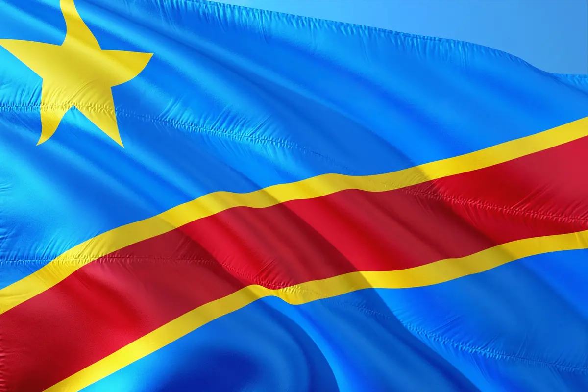 Ilustrasi Bendera Republik Demokratik Kongo
