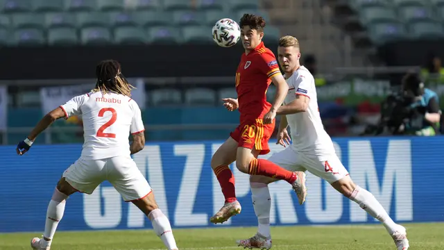 Foto Piala Eropa: Gol Kieffer Moore Gagalkan Kemenangan Swiss atas Wales dalam Laga Grup A Euro 2020