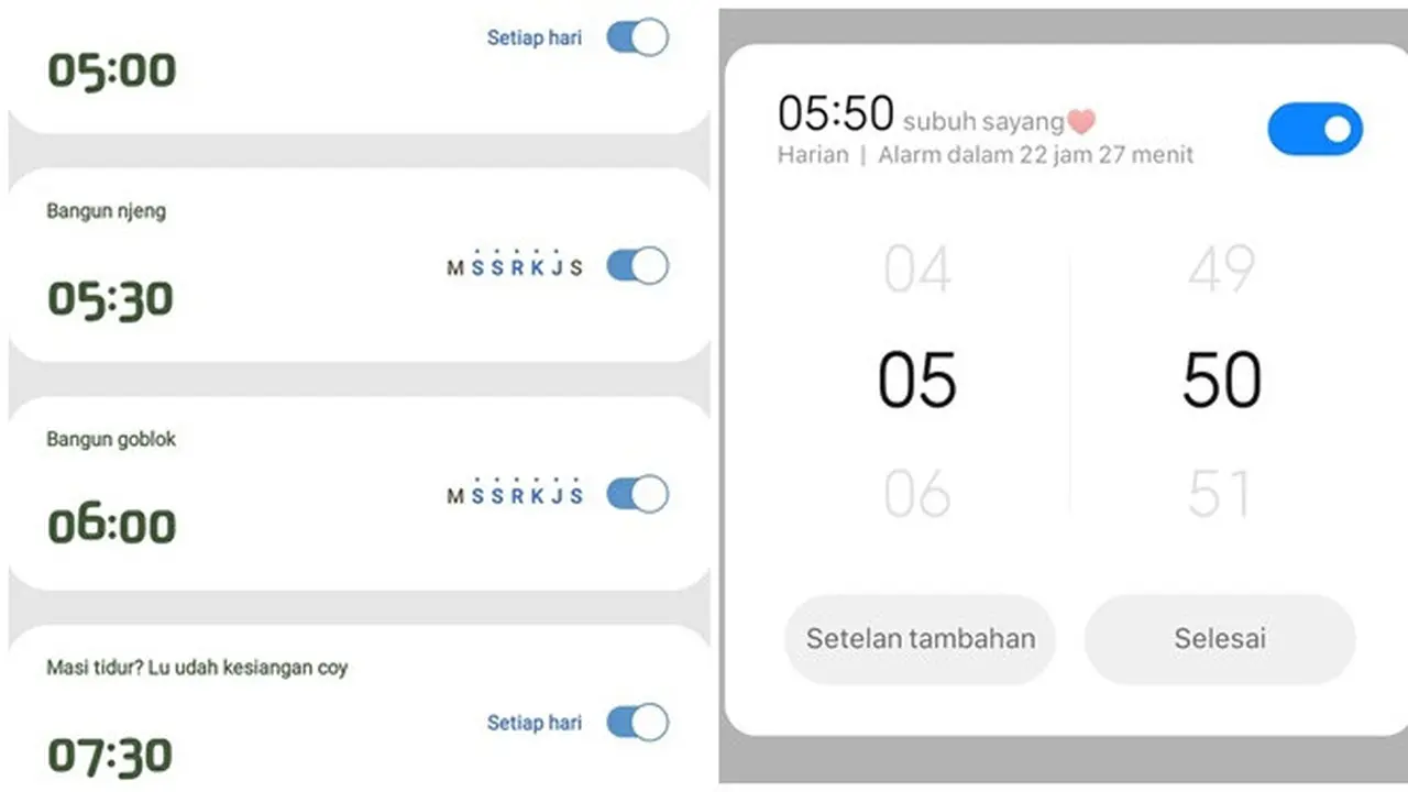 6 Keterangan Tulisan di Alarm Ponsel Ini Kocak, Dijamin Ampuh