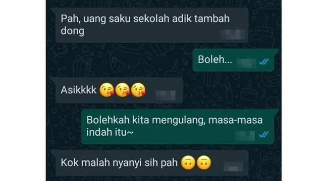 6 Chat Anak Rayu Bapak Minta Uang Ini Bikin Senyum