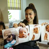 Ayu Dewi preskon lahiran anak ketiga. (Adrian Putra/Fimela.com)