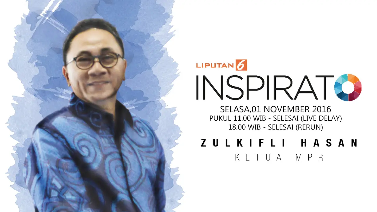 Yuk Saksikan Live Streaming dengan Zulkifli Hasa Pukul 11:00 WIB
