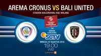 Arema Cronus vs Bali United (Liputan6.com/Abdillah)