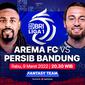 Saksikan Live Streaming Big Match BRI Liga 1 Malam Ini : Persib Bandung Vs Arema FC di Vidio